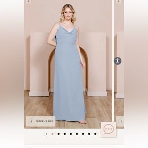 Revelry - Periwinkle - Nadia Chiffon Dress